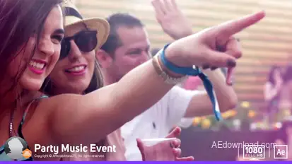 Party Music Event Video Displays template preview