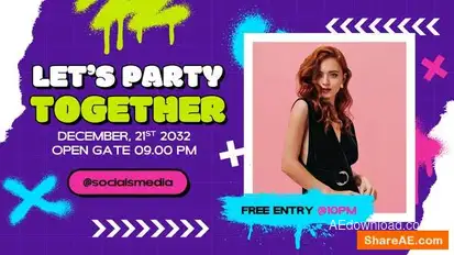 Party Night Promo Openers template preview