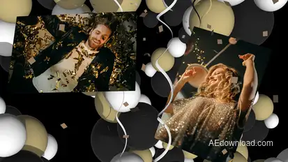 Party Slideshow Mockup Kit Video Displays template preview