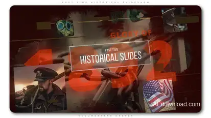 Past Time Historical Slideshow Openers template preview