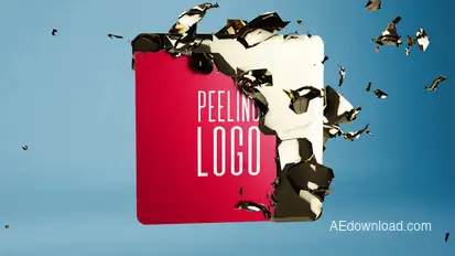 Peeling Logo Logo Stings template preview