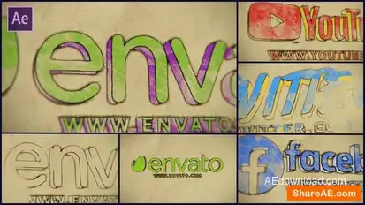 Pencil Drawing Logo Reveal Logo Stings template preview