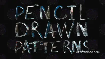 Pencil Drawn Overlay Backgrounds Elements template preview