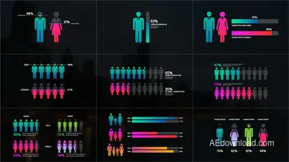 People Chart Infographics Infographics template preview
