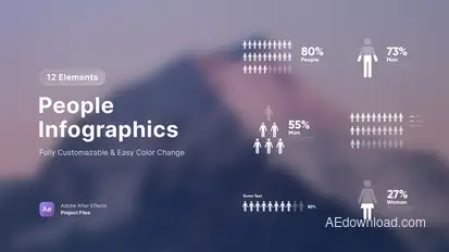 People Infographics Infographics template preview