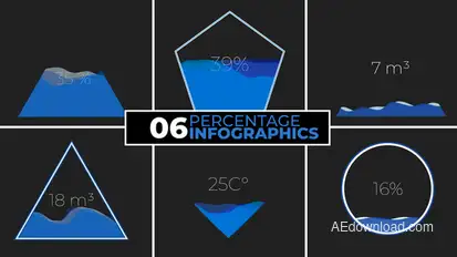Percentage Infographics Infographics template preview