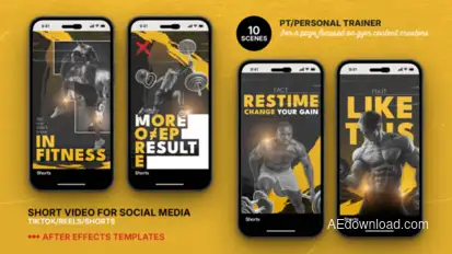Personal Trainer & Fitness Coach | TikTok & Reels Video Template Product Promo template preview