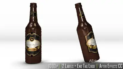 Personalized Bottle of Beer Logo Stings template preview