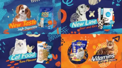 Pet Food Slideshow Product Promo template preview