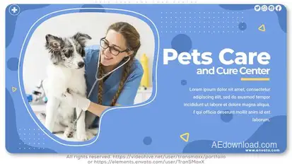 Pets Care and Cure Center Openers template preview