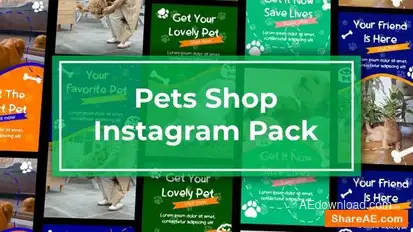 Videohive Pets Shop Instagram Reels Openers template preview