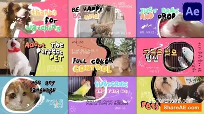 Pets Slides | After Effects Openers template preview