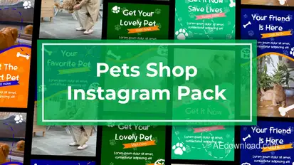 Pets Vertical Instagram Template Openers template preview