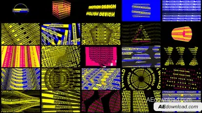 Phantasmagoria of Letters // Kinetic Typography Scenes Titles template preview