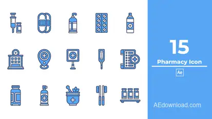 Pharmacy Icon After Effect Elements template preview