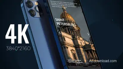 Phone 12 Pro App Presentation Mockup 4K Product Promo template preview