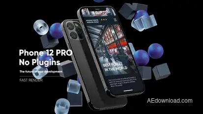 Phone 12 Pro App Presentation Mockup Product Promo template preview