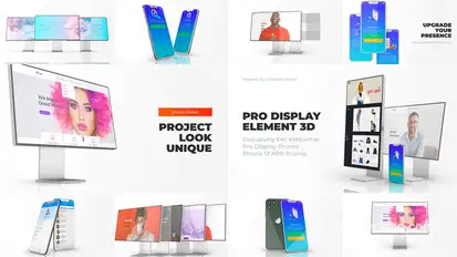 Phone 12 Pro Display Mockup - Web App Promo Product Promo template preview