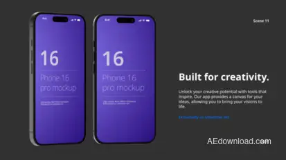 Phone 16 App Presentation Mockup Product Promo template preview