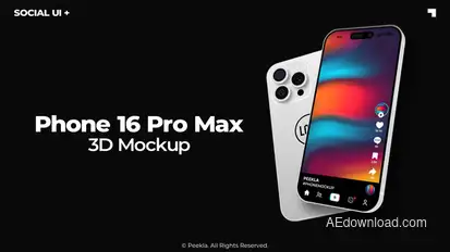 Phone 16 Pro Max Mockup Product Promo template preview