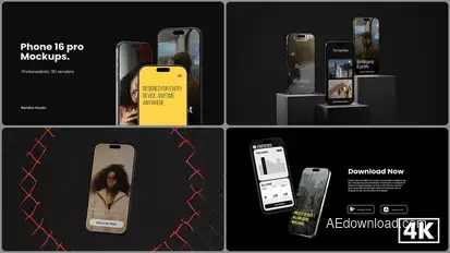 Phone 16 Pro Mockups Product Promo template preview