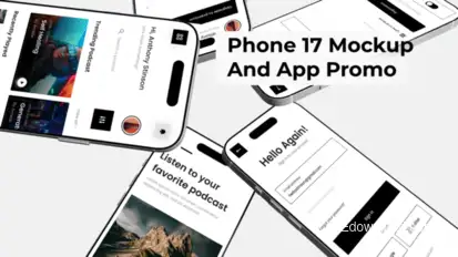 Phone 17 Mockup And App Promo Product Promo template preview