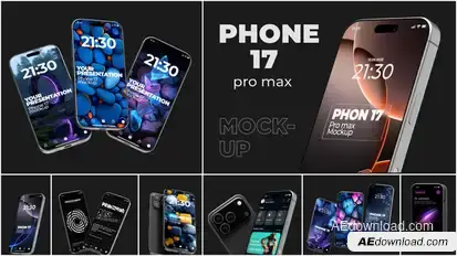 Phone 17 Pro Max Mockup Product Promo template preview