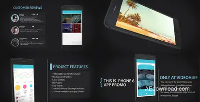 Phone 6 App Promotion Product Promo template preview
