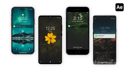 Phone Lock Screens Elements template preview