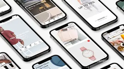 Phone Mockup Presentation Product Promo template preview