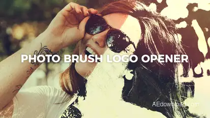 Intro Photo Brush Logo Opener Logo Stings template preview