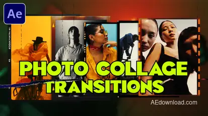 Photo Collage Transitions Elements template preview