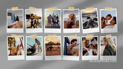 Photo Collage Video Template Elements template preview