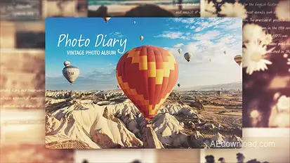 Photo Diary Video Displays template preview