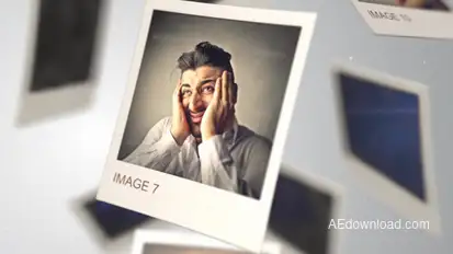 Photo Gallery - Falling Photos Video Displays template preview