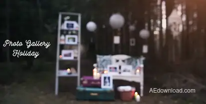 Photo Gallery - Forest Video Displays template preview