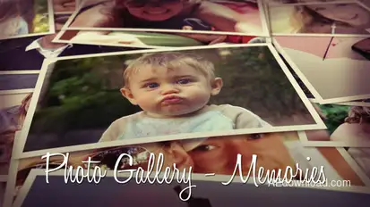 Photo Gallery - Memories Video Displays template preview