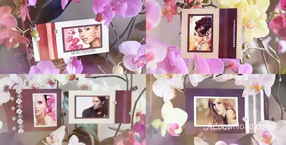 Photo Gallery in Flowers Video Displays template preview