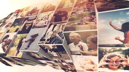 Photo Mosaic Slideshow Video Displays template preview