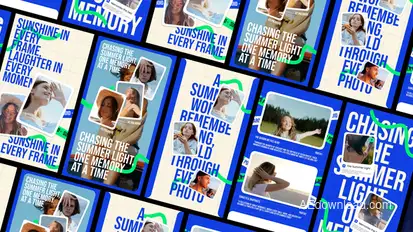 Photo Slide Show Summer Video Displays template preview