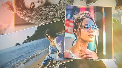 Romantic Photo Slideshow Video Displays template preview