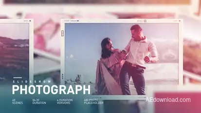 Romantic Photo Slideshow Video Displays template preview