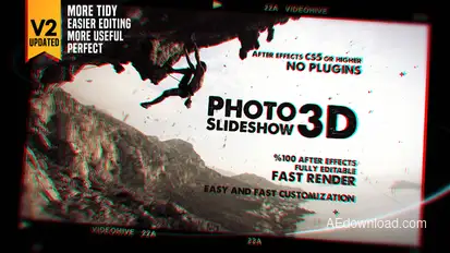 Photo Slideshow 3D Openers template preview