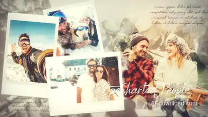 Photo Slideshow / Ink Memories Video Displays template preview