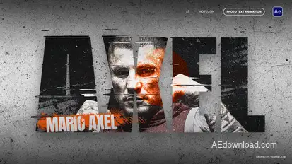 Photo Text Animation Openers template preview