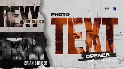 Photo Text Openers Openers template preview