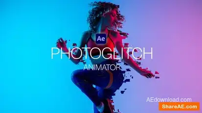PhotoGlitch Animator Openers template preview