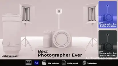 Photographer Intro Logo Stings template preview