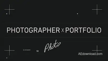 Photographer Portfolio Video Displays template preview