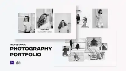 Photography Portfolio Video Displays template preview